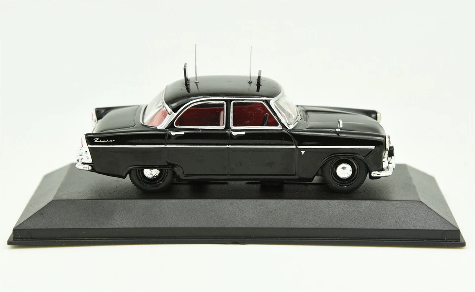 ATLAS 1:43 Ford Zephyr Mk2 Negro Coche de Policía Británica Modelo DieCast Metal Foto 4 de 4