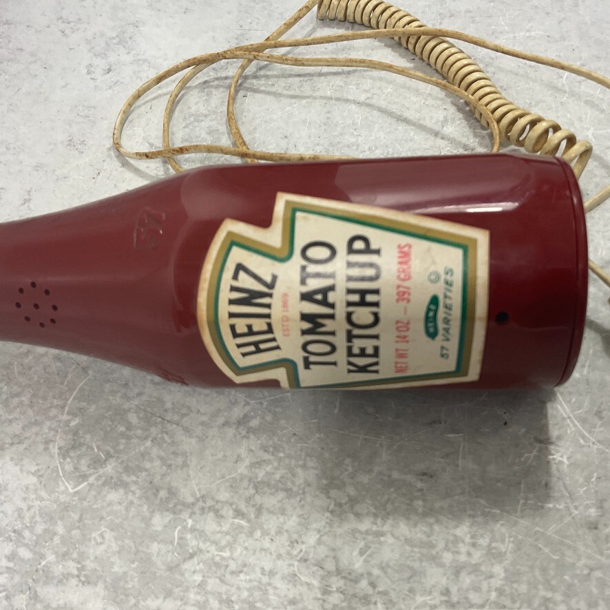 Vintage Heinz Tomato Ketchup 14oz Bottle Telephone Landline