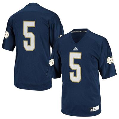 NWT Youth Adidas NCAA Notre Dame Fighting Irish #5 Premier Football Jersey