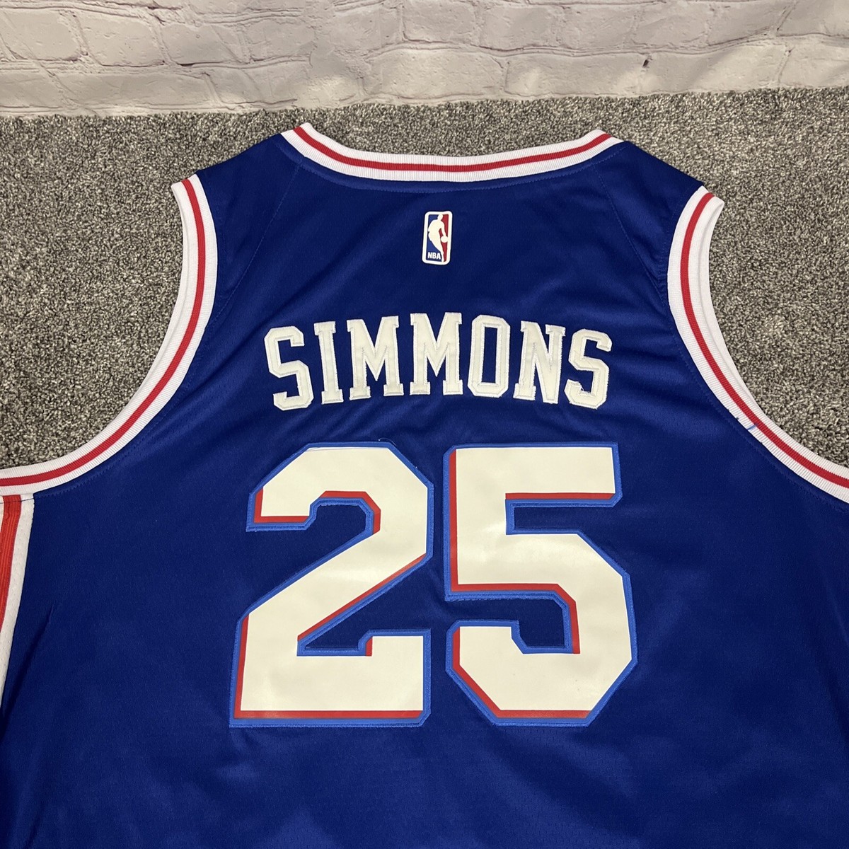 Nike Mens White Stubhub Ben Simmons #25 Philadelphia Sixers Nike Mens White Stubhub Ben Simmons #25 Philadelphia Sixers