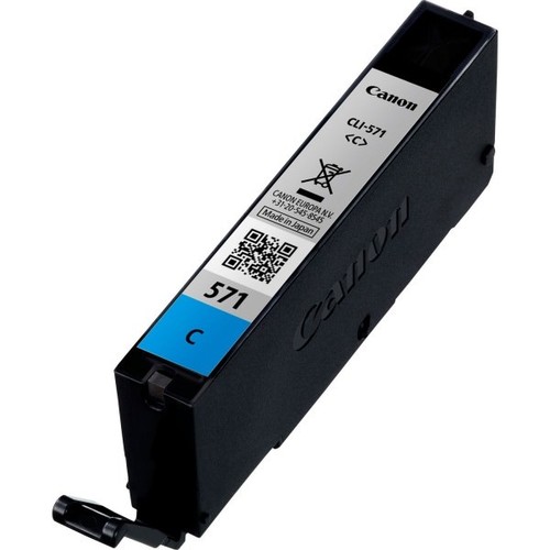 Canon CLI-571 Cyan Ink Cartridge for Pixma MG5751 MG5750 MG5753 MG5752 - Picture 2 of 2