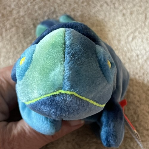 TY Beanie Baby Collection Retired 1997 Rainbow The Chameleon PE # 4037 Vintage - Picture 2 of 12