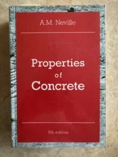 Properties of Concrete 5th Edition by A.M. Neville (English) Paperback Book