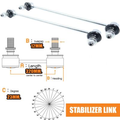 2 PCs Stabilizer Sway Bar Link Front For Honda City ZX 2003-2006