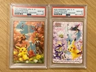 Pokemon Let's Have Fun! Spring Pokeka Sticker set Pikachu PSA 10 GEM MINT