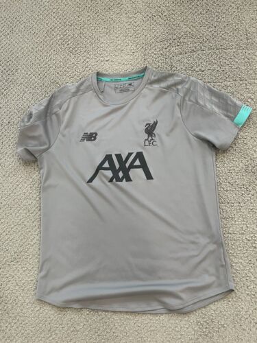 LIVERPOOL FC NEW BALANCE 2019/2020 TRAINING SHIRT JERSEY KIT TOP MEN MEDIUM GRAY