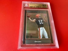 Brady Quinn Notre Dame 2007 Bowman Chrome Refractors Rookie BGS 9.5 Gem Mint