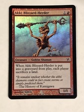 Akki Blizzard-Herder MP Foil Betrayers of Kamigawa MTG