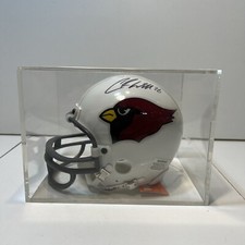 Riddell Arizona Cardinals Mini Helmet Jermaine Gresham Chris Beanie Wells Auto