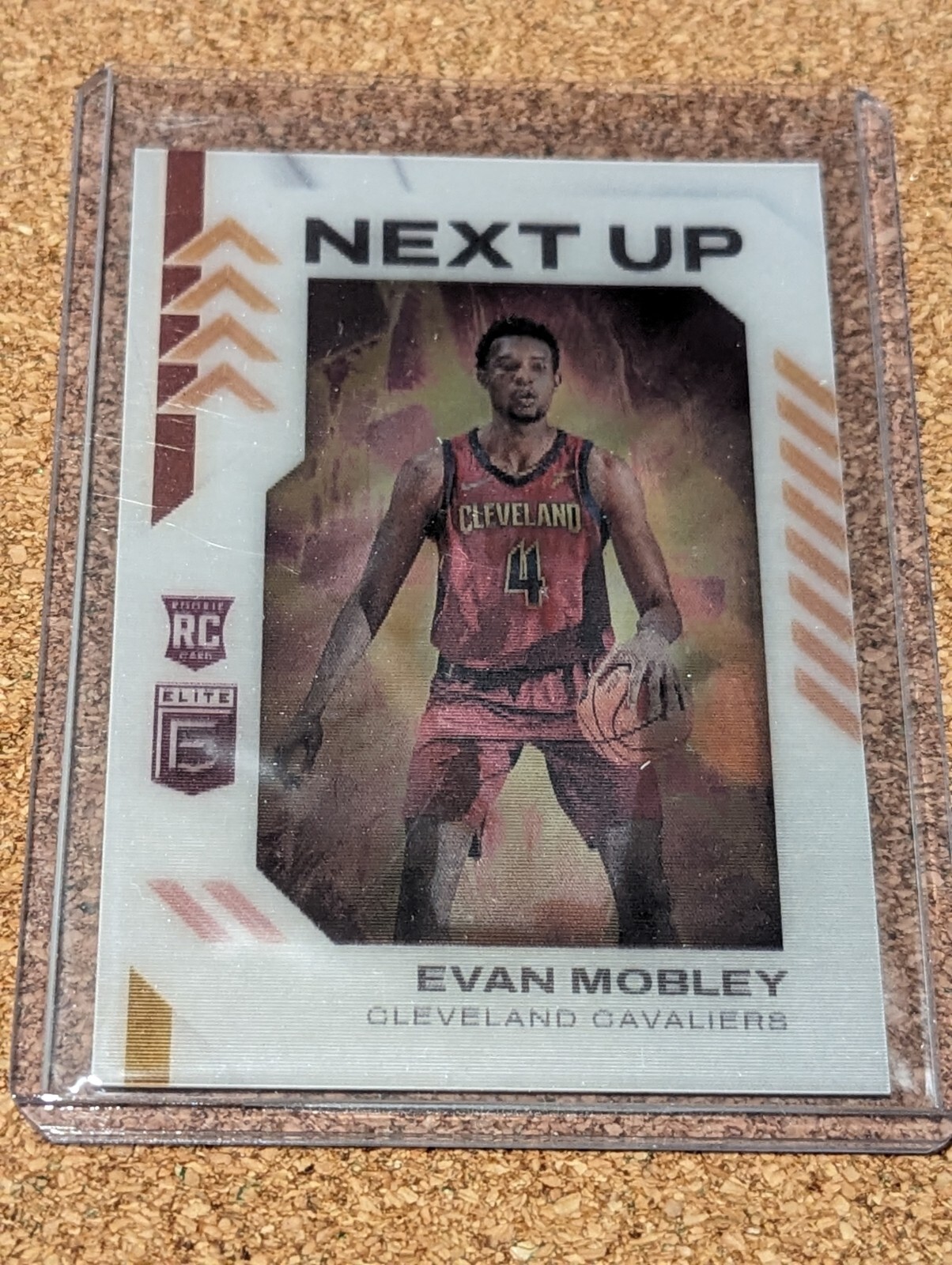 2021-22 Donruss Elite Evan Mobley Next Up Lenticular SSP Case Hit Cavaliers RC