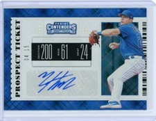 2019 Panini Contenders Baseball Squares Prospect Ticket Auto #19 Nico Hoerner 