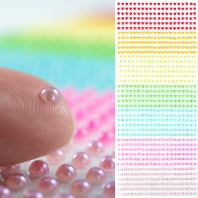 Pearl Sticker Paper Mini Rainbow Craft Pearls Self Adhesive Sheet Paper Scrapbooking ...