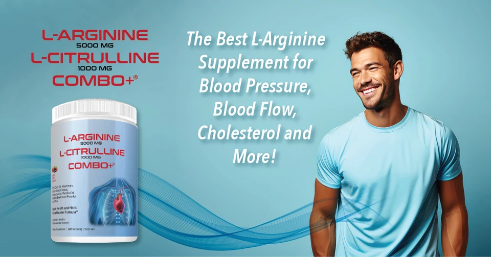Combo+ L-Arginine 5000mg L-Citrulline 1000mg, Nitric Oxide, Heart, & Workout! - Image 2 of 4