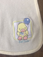 Just Ducky Baby Yellow Waffle Thermal Cotton Receiving Duck Balloon Baby Blanket