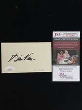 Bill Veeck Signed Index Card JSA - BC -1 #