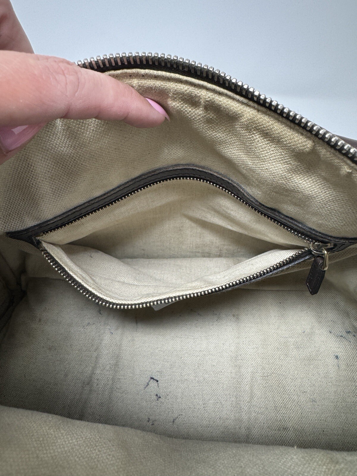 Gucci Beige/Brown GG Canvas and Leather Medium Vintage Web Boston Bag thumbnail 20