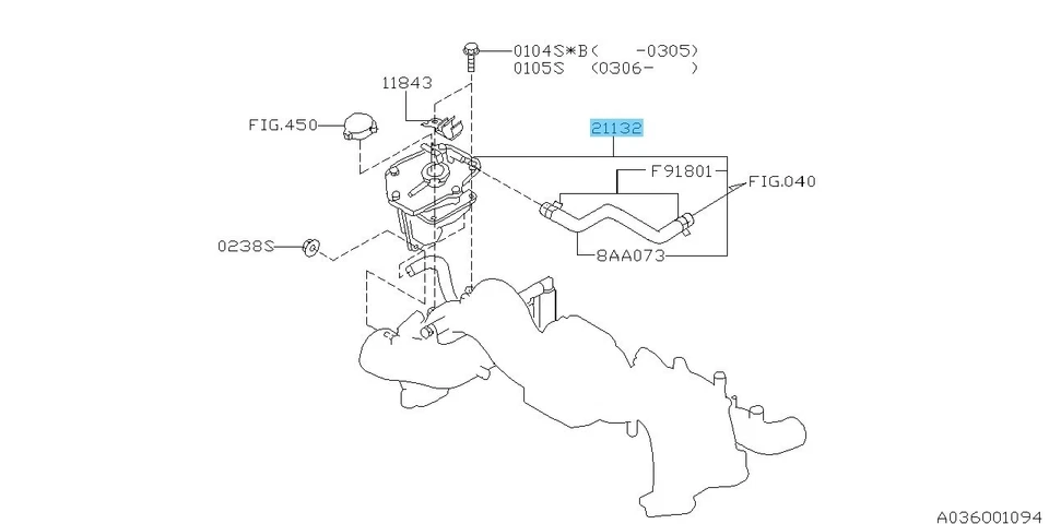 SUBARU FORESTER SG5 SG9 2004-2008 Genuine Water Tank Assy 21132AA131 OEM - Image 3 of 4