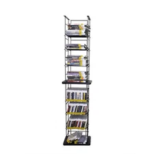 CD Tower Media Rack DVD Organizer Video Game Blu Ray Storage Holds 176 Single