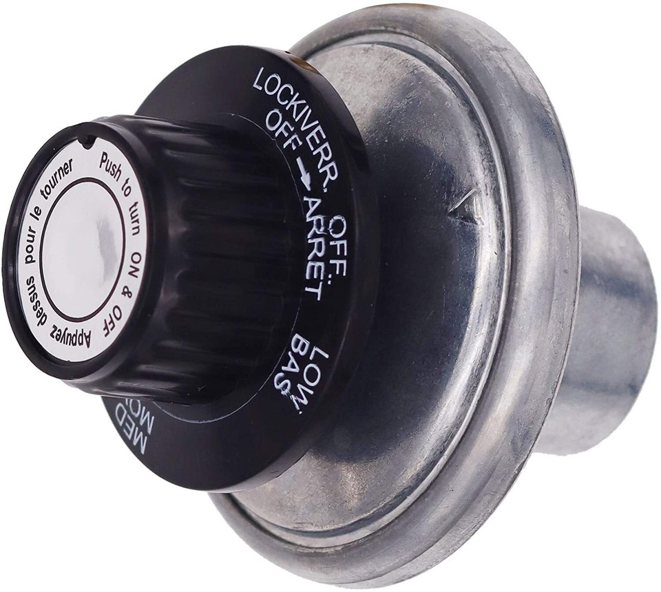 Adjustable Regulator Control Valve Knob 1 Lb Propane Gas LP BBQ Grill ...