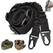 2 Points Long Rifle Sling Traditional Gun Slings Standard Strap with Metal Hook