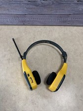 VintageAdvantage Industries AM/FM Foldable Headphone Radio Yellow Tested/Working