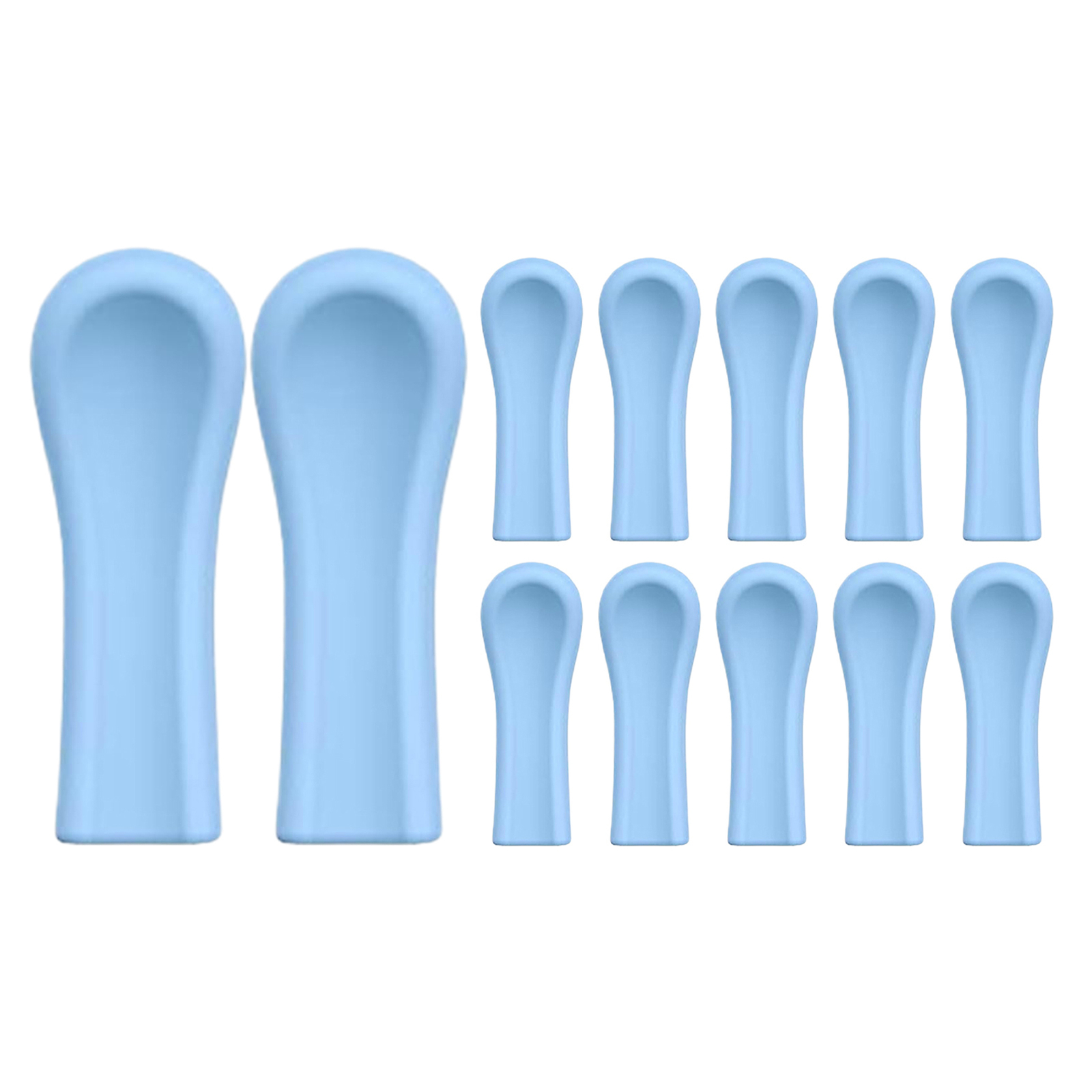 12pc Silicone Ear Spoon Tips Ear Cleaner Wax Removal Replacement Heads Reusable