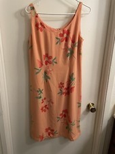 Dress Floral Light Sweet Orange, Pink  M New Without Tag
