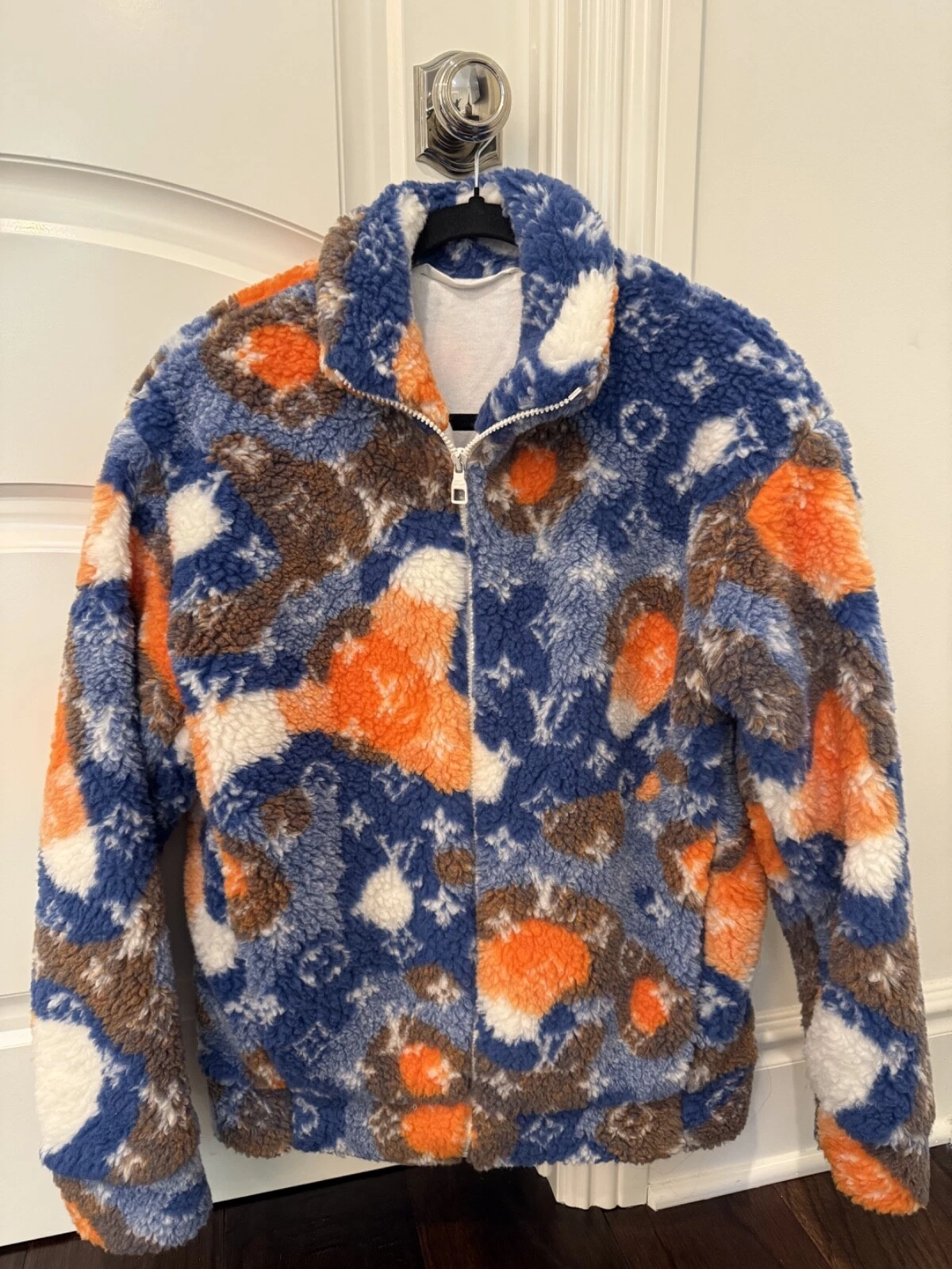 LOUIS VUITTON（LV） Giacca blusa pile mimetico jacquard monogramma Louis Vuitton originale 1AAU8M SMALL