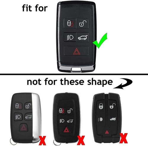 Fit Land Rover Range Rover Defender 5 Button Remote Key Fob Silicone Case Cover - Picture 3 of 23