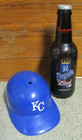 Kansas City Royals Budweiser Glass Bottle (64 oz) and Batting Helmet (replica)