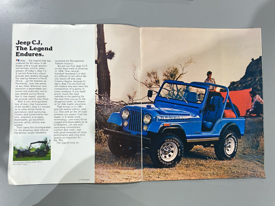 1981 Jeep CJ-5/CJ-7 Sales Brochure | eBay