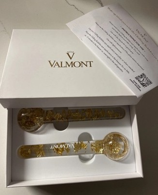 Valmont Dual Dipped 24K Gold Luxury Face Roller Massager NIB Authentic RARE