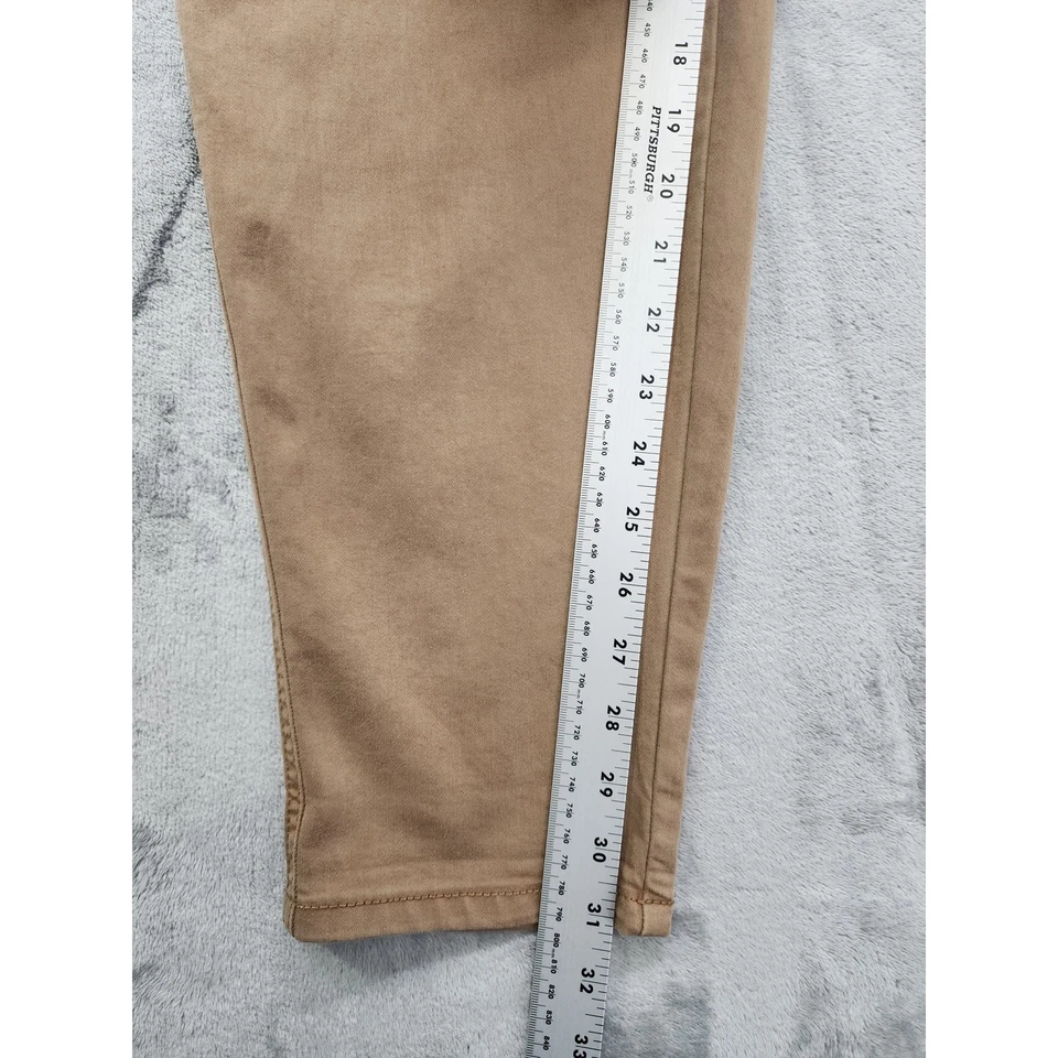 Maurices Weekender Drawstring Tapered Pants Size 20W Tan Pull On High Rise  - Image 4 of 4