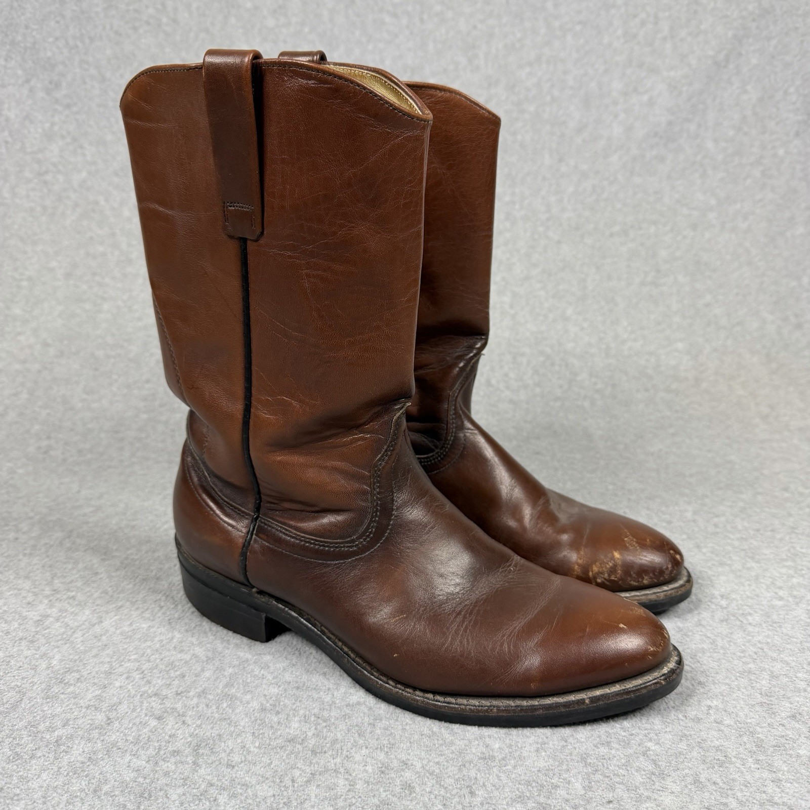 Vintage Red Wing Pecos Work Boots Leather Western Pull On Men’s Size 9.5 E USA