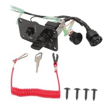 12V Main Switch Panel Single Engine Key Switch Panel Assembly for Outboard