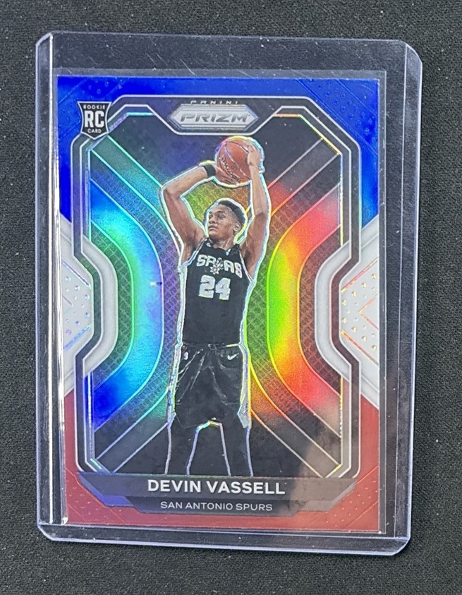 2020-21 Panini Prizm Devin Vassell #252 Red White and Blue Prizm RC