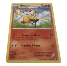 Braixen (12/124) Uncommon NM FCO XY Fates Collide Pokemon TCG - Buy 3 Get 2 Free