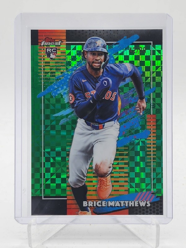 BRICE MATTHEWS 2026 TOPPS FINEST UNCOMMON ROOKIE GREEN X-FRACTOR /99 #140 Q3967