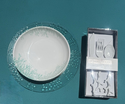 MADHOUSE by Michael Aram Ocean plates, bowls, cutlery, serving bowl and platter