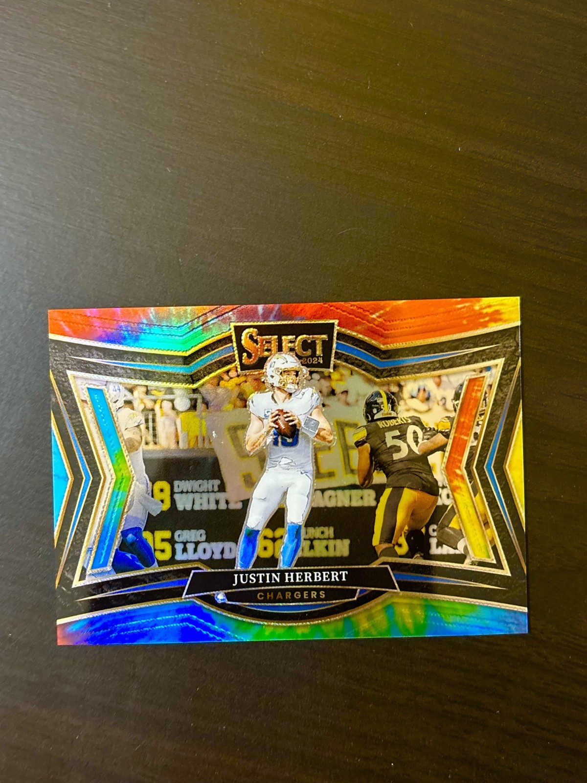 Justin Herbert 2024 Select Field Level Tie-Dye Prizm /25 #461 SSP Chargers Star