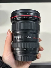 Canon EF 17-40mm f/4L Ultra Wide Angle Zoom Lens for Canon EF mount - 95%New