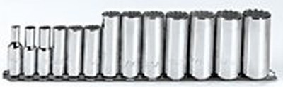 Stanley Proto J52112 13 Piece 12 Point 3/8'' Drive Deep Socket Set