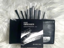 MORPHE Eye Obsessed 12-Piece Eye Brush Collection & Bag ~ NEW + FAST FREE SHIP!