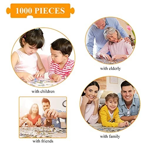 HUADADA Puzzle 1000 Pièces Adultes - Jeu D'Intelligence De l'Art De La Décora... - Photo 4/4