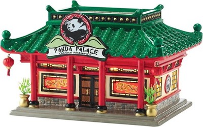 Department 56 Snow Village Panda Palace Chinese Restaurant 4050979 New RARE