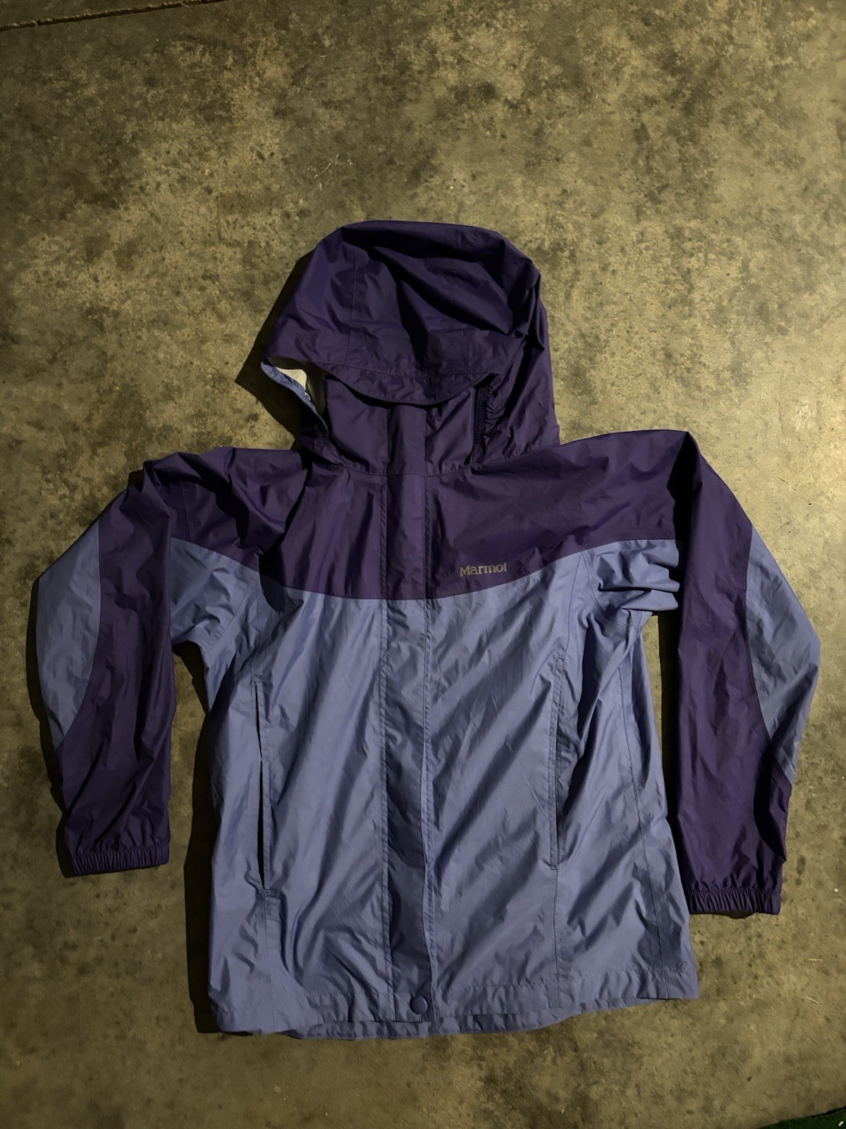 Precip Eco Hoodie Jacket Purple Blue J55680 Windbreaker