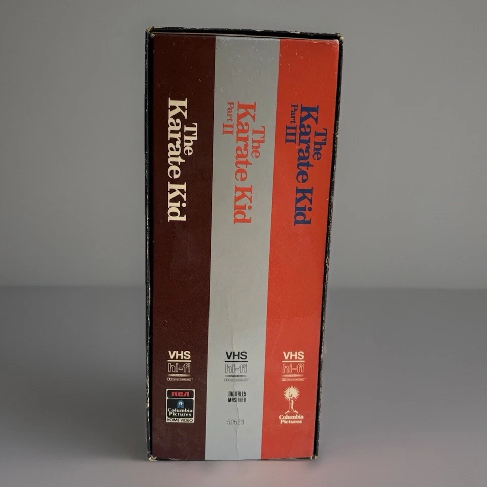 The Karate Kid Trilogy VHS Box Set Collectors Edition RARE FIND! All Working - Image 3 of 4