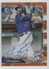 2019 Bowman Chrome Rookie Orange Refractor 20/25 Danny Jansen #CRA-DJ Auto 0pl9