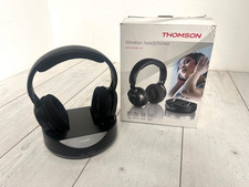 Thomson Wireless Headphones WHP3001BK-UK with Charging Dock – Boxed