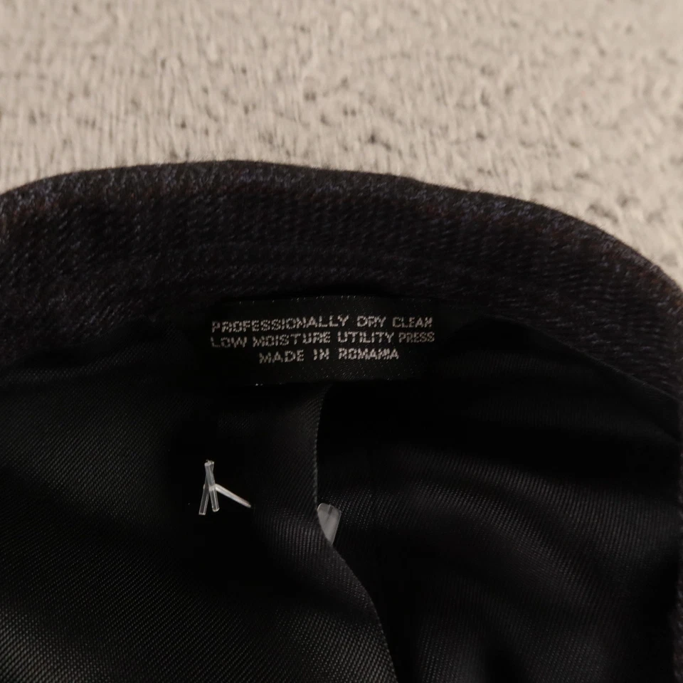 Chaqueta de Tweed De Colección M MT 43L Azul Príncipe de Gales Cuadros 100% Lana Lana Lana de Cordero Blazer Foto 3 de 4